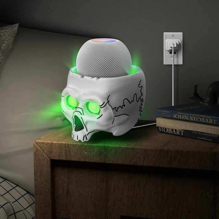 5 Pcs Skull Desktop Storage Bracket For Apple Home Pod Mini White