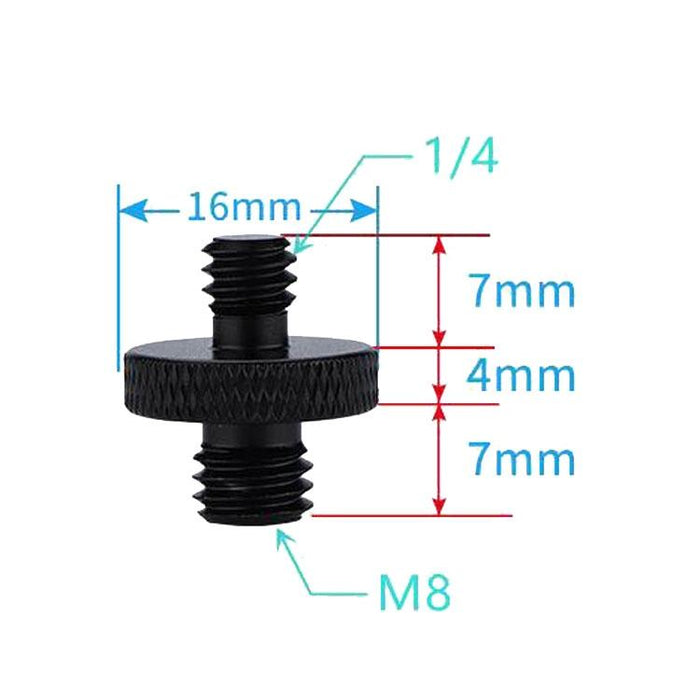 4 Pcs Screw Adapter A27 1/4 Male To M8 Male Screw