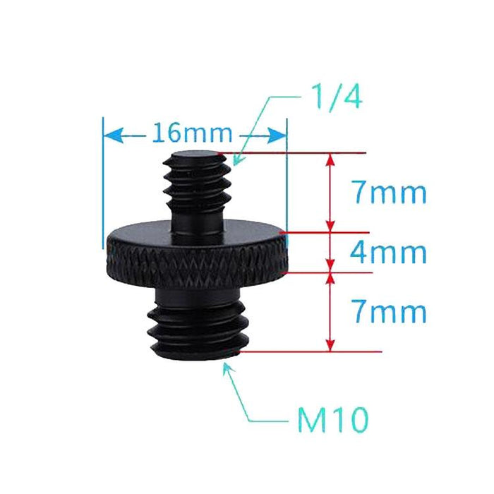 4 Pcs Screw Adapter A28 1/4 Male To M10 Male Screw