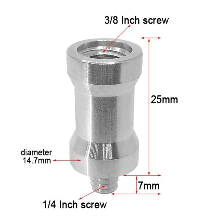 10 Pcs Screw Adapter 3/8 Female To 1/4 Male Screw