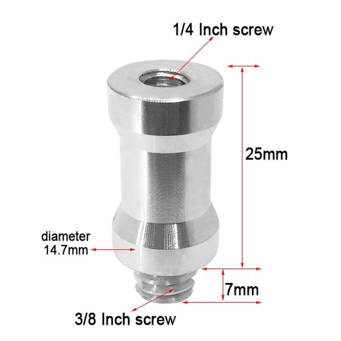 10 Pcs Screw Adapter 1/4 Female To 3/8 Male Screw