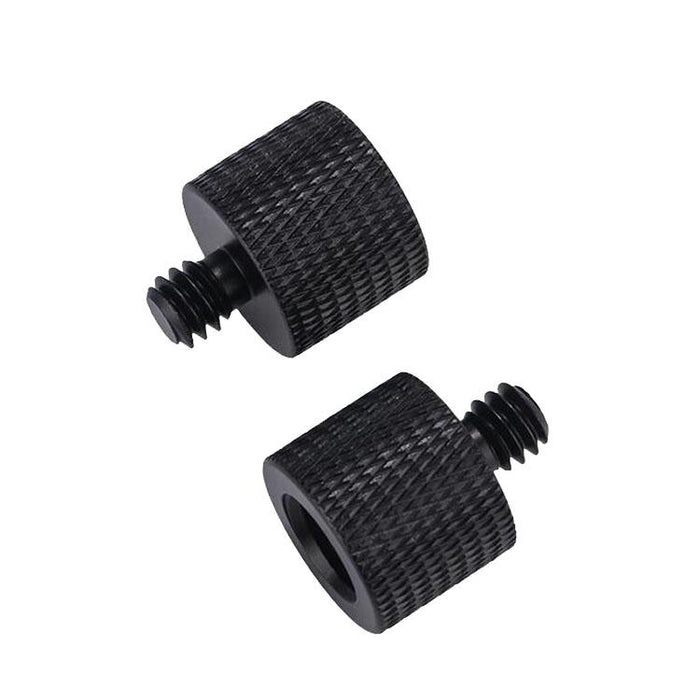 10 Pcs Screw Adapter 3/8 Female To 1/4 Male Screw Black