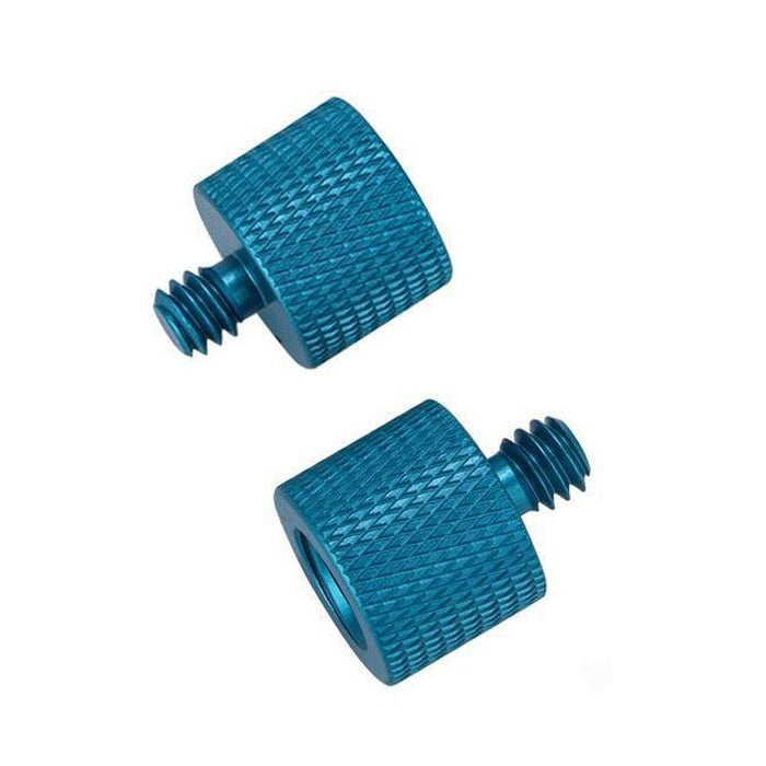 10 Pcs Screw Adapter 3/8 Female To 1/4 Male Screw Blue