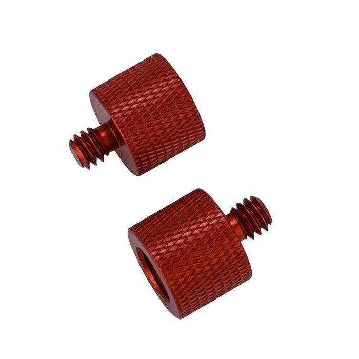 10 Pcs Screw Adapter 3/8 Female To 1/4 Male Screw Red