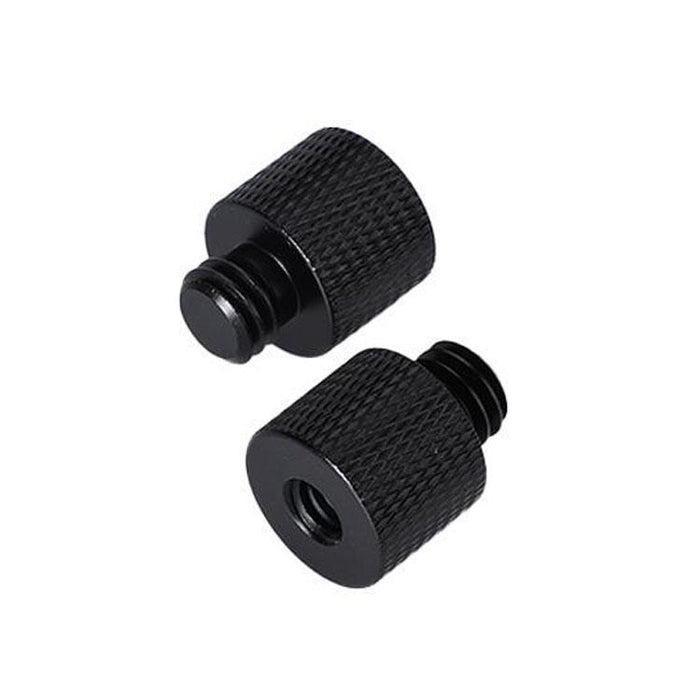 10 Pcs Screw Adapter 1/4 Female To 3/8 Male Screw Black