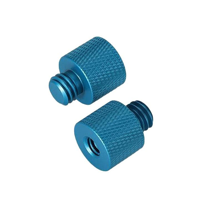 10 Pcs Screw Adapter 1/4 Female To 3/8 Male Screw Blue