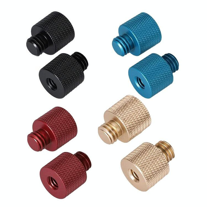 10 Pcs Screw Adapter 1/4 Female To 3/8 Male Screw Red