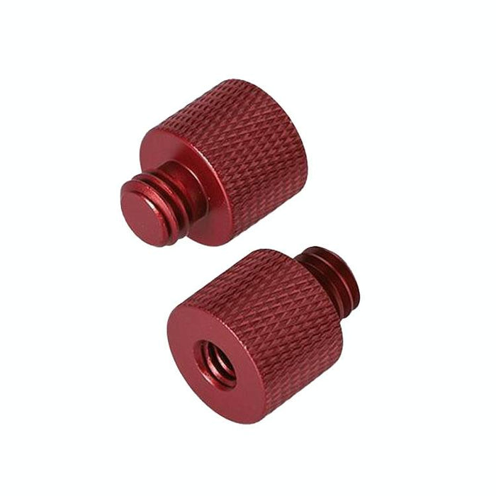 10 Pcs Screw Adapter 1/4 Female To 3/8 Male Screw Red