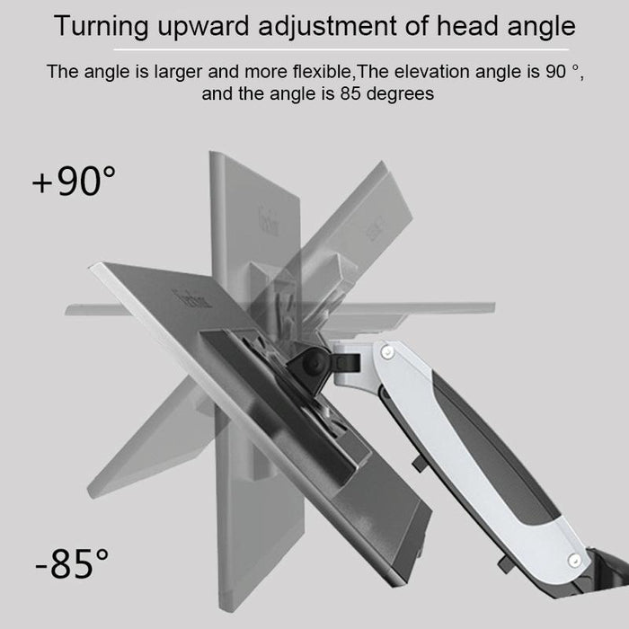 Wall-mounted Gas Spring Lifting Computer Monitor Stand