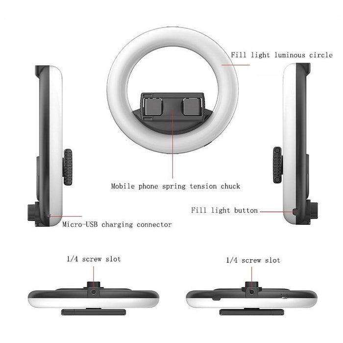 Q6 Selfie Live Broadcast Ring Beautifying Light Fill Light