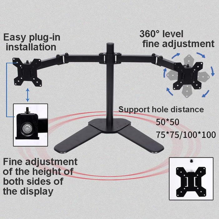 Desktop Lifting Monitor Stand Bracket Four Screen Desk Base