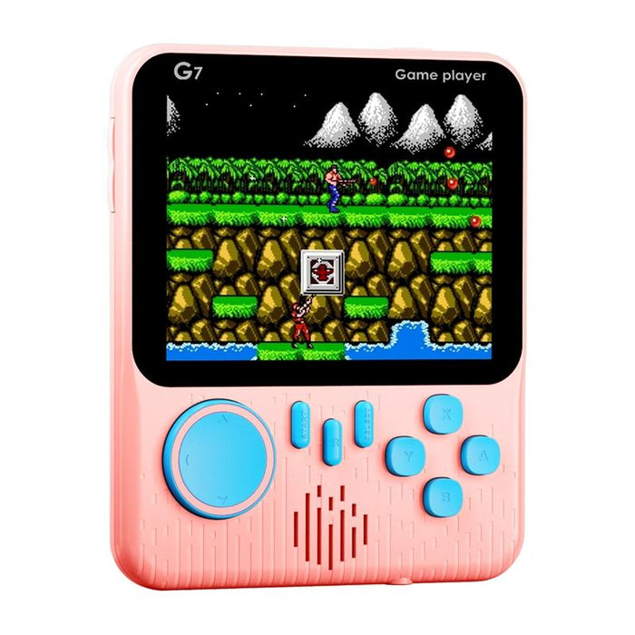 G7 3.5 Inch Ultra-Thin Handheld Game Console Built-In 666 Games - Single Pink