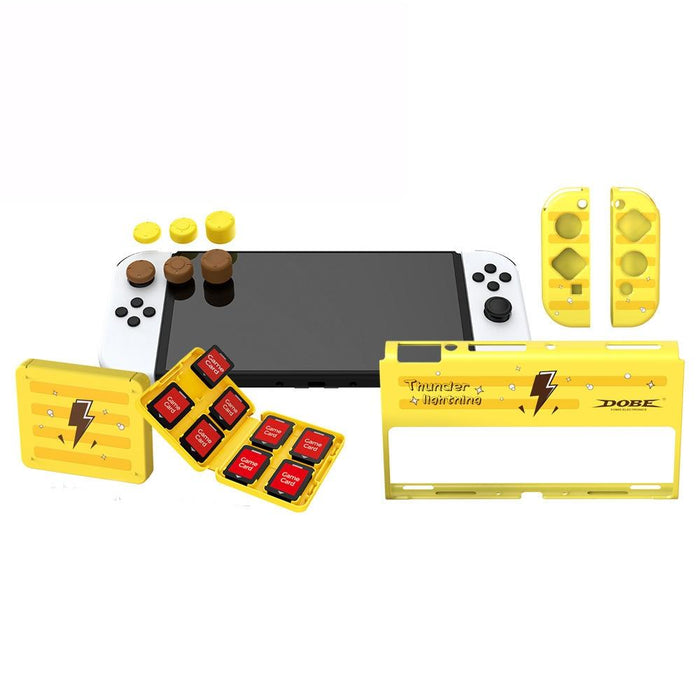 Switch Oled Protective Shell Card Box Rocker Cap Set