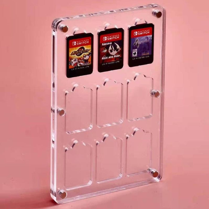 9 Grid Magnetic Crystal Card Storage For Switch