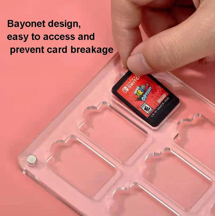 14 Grid Magnetic Crystal Card Storage Box For Switch