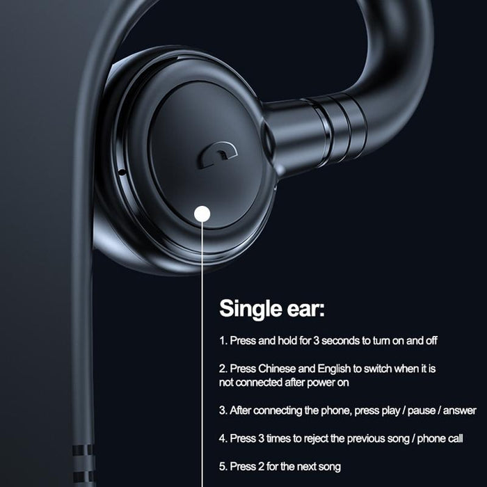 M99 Bluetooth V5.2 Single Earhook Business Headphone