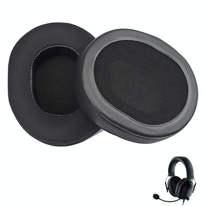 1 Pair Earpads For Razer Blackshark V2 X / V2 Usb Headset - Black Gel