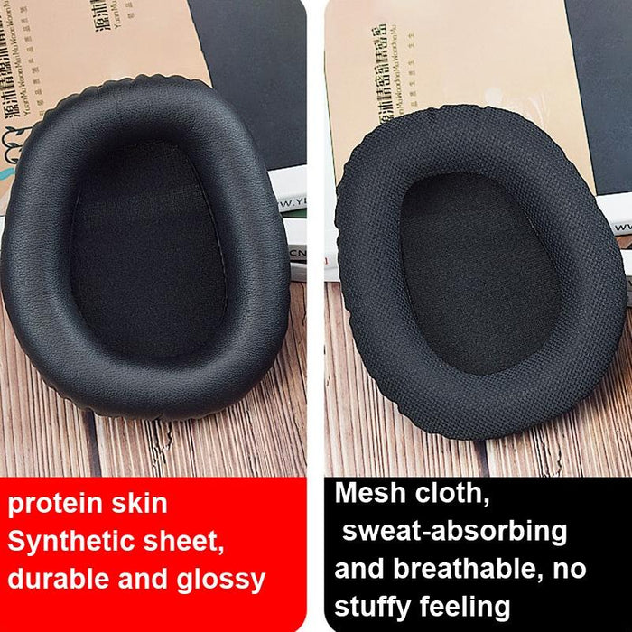 2Pcs Ear Pads For Asus Rog Cemturion 7.1 Headset Black Mesh