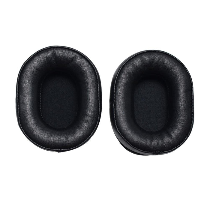 2Pcs Leather Sponge Ear Pads For Denon Ah-Mm400 Headset Black