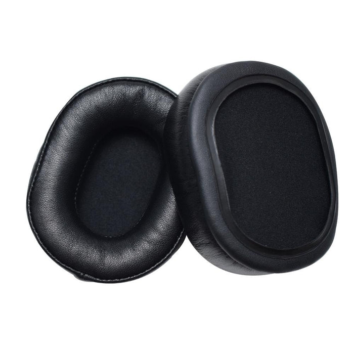 2Pcs Leather Sponge Ear Pads For Denon Ah-Mm400 Headset Black