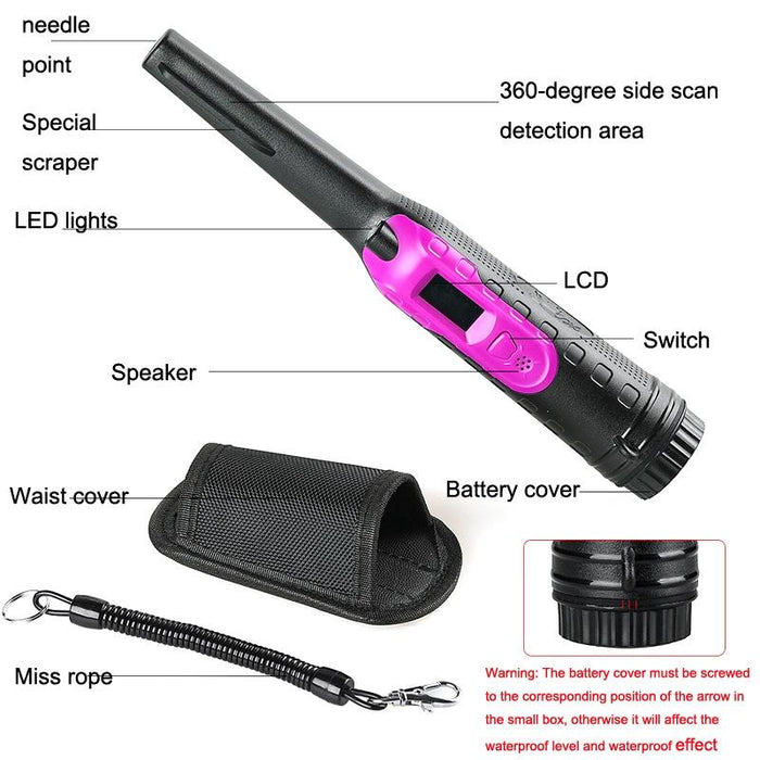 Hs-11 Outdoor Handheld Treasure Hunt Small Metal Detector Positioning Rod