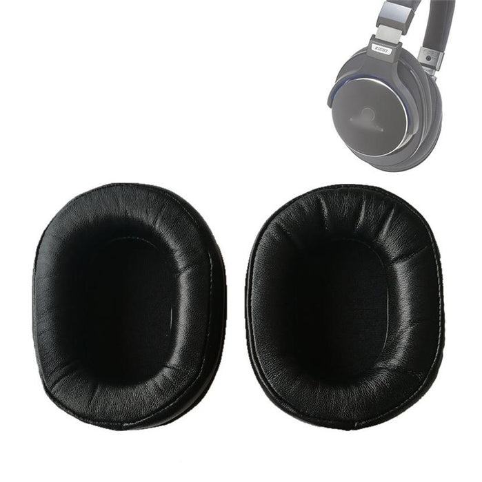 2Pcs Sponge Earmuff For Audio-Technica Ath-M50 / M40 / M50X / Msr7 - Goatskin-Black