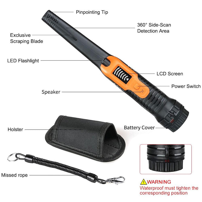 Hs-12 Outdoor Handheld Treasure Hunt Metal Detector Positioning Rod