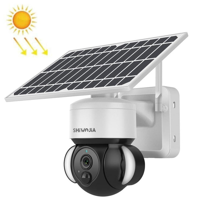 Ip66 Waterproof Wifi Solar Dome Ip Camera Support Two-Way Audio & Pir Motion Detection & Night Vision & Tf Card 1080P Graffiti Solar Wifi Version