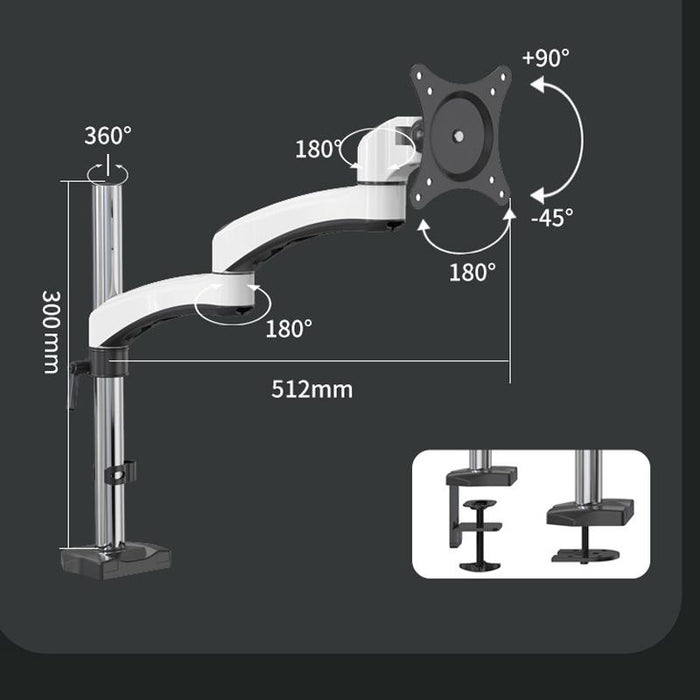 Aluminum Alloy Lifting And Rotating Lcd Computer Monitor