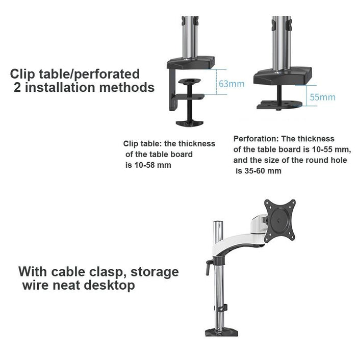 Aluminum Alloy Lifting And Rotating Lcd Computer Monitor