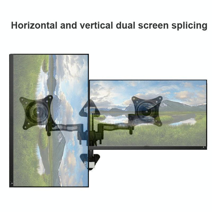 Dual Screen Wall Splicing Computer Bracket