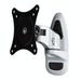 Computer Monitor Wall Mount Universal Swivel Bracket White