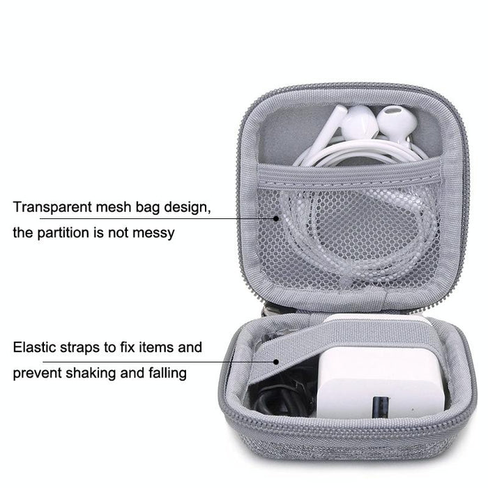 Gh1371 Headphone Data Cable Digital Accessories Storage Bag