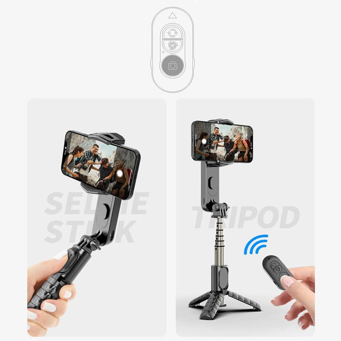 Handheld Stabilizer with Removable Fill Light and App
