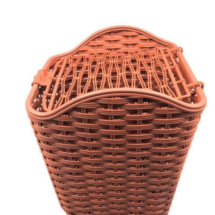 Waterproof Bike Basket With Cover Front Handlebar Black