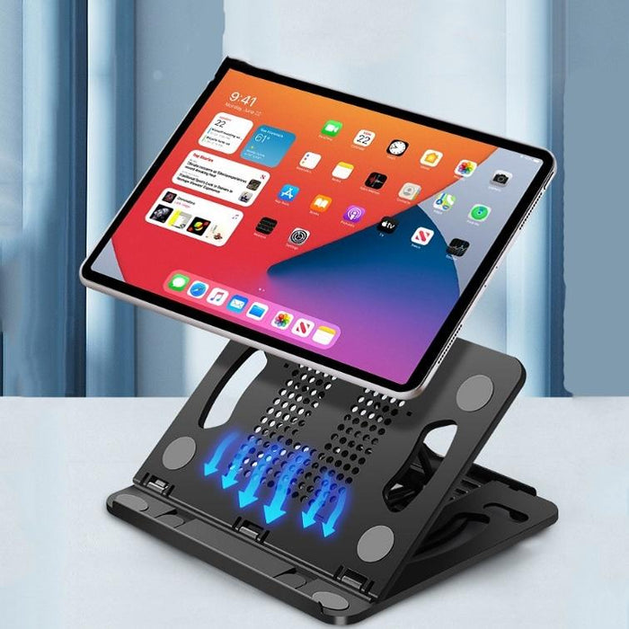 Foldable Laptop Desktop Heightening Cooling Bracket