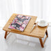 Bauhinia Pattern Folding Computer Desk Bed Dorm Notebook