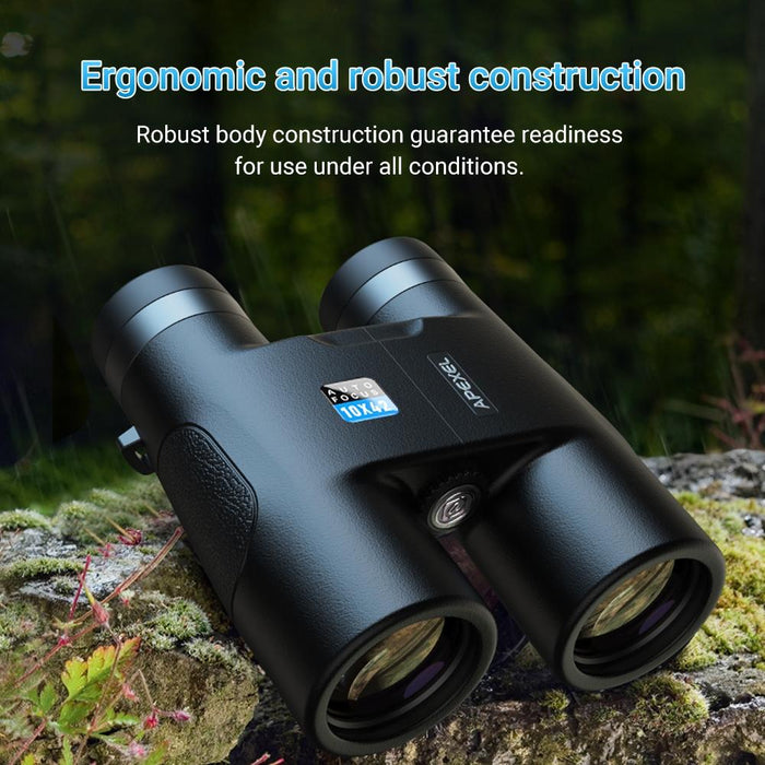 10X42 Fixed Focus Binoculars Autofocus Telescope Black