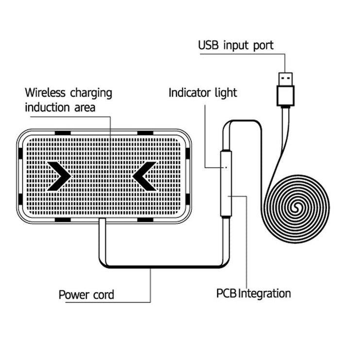 C12 Car Anti-slip Wireless Charger