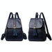 Leather Travel Backpack - Anti-theft Compact