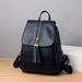 Leather Travel Backpack - Anti-theft Compact