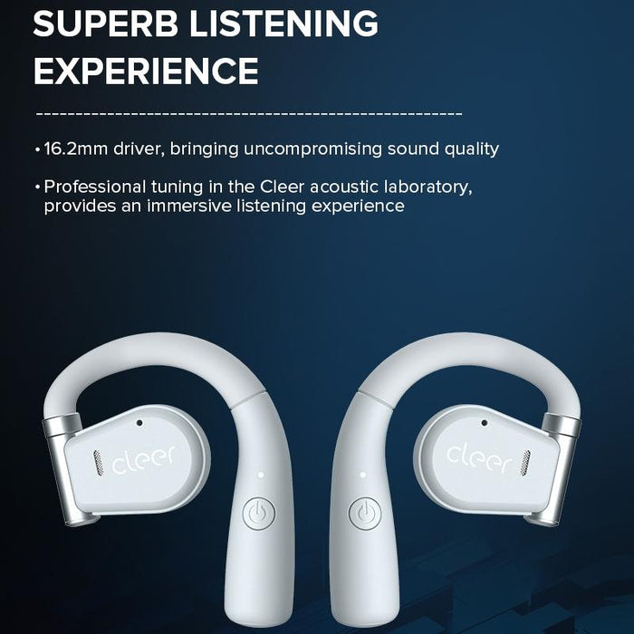 Cleer Call Noise Cancelling Music Gaming Swivel Over-Ear Wireless Bluetooth Earphones