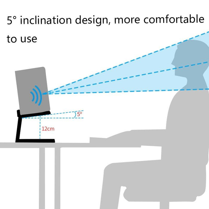 Portable Cooling All-Aluminum Speaker Laptop Stand Single Layer