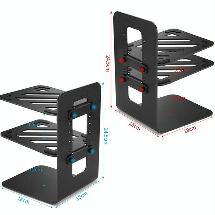 Portable Cooling All-Aluminum Speaker Laptop Stand Double Layer