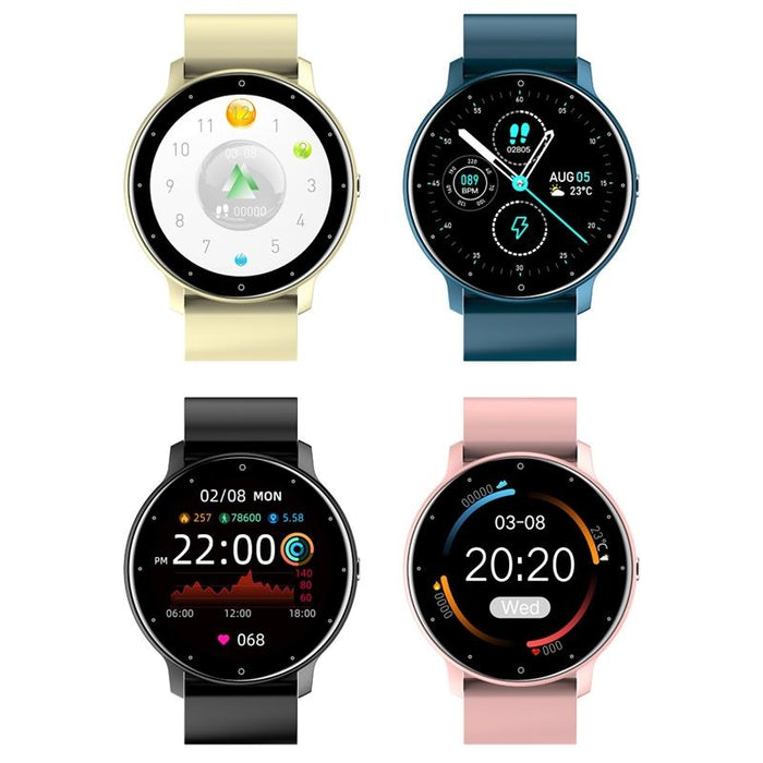 Smart Heart Rate Blood Pressure Oxygen Monitoring Sports Pedometer Wireless Bluetooth Watch