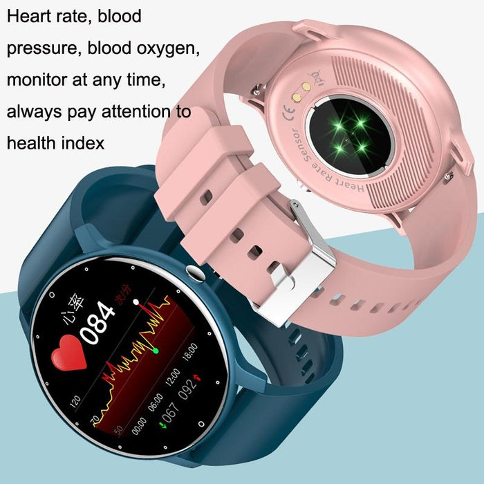 Smart Heart Rate Blood Pressure Oxygen Monitoring Sports Pedometer Wireless Bluetooth Watch