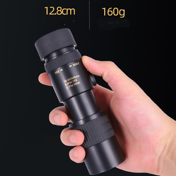 10-300X40 Monocular Hd Bak4 Prism Telescope - With Photo Holder & Tripod