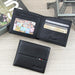 Rfid Men Short Wallet with Card Slots - Black