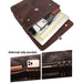 Retro Cowhide Leather Briefcase for 15.6 Laptop