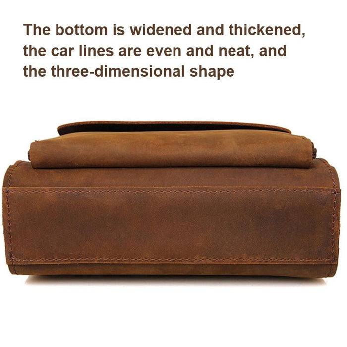 Rustic Leather Men Shoulder Bag